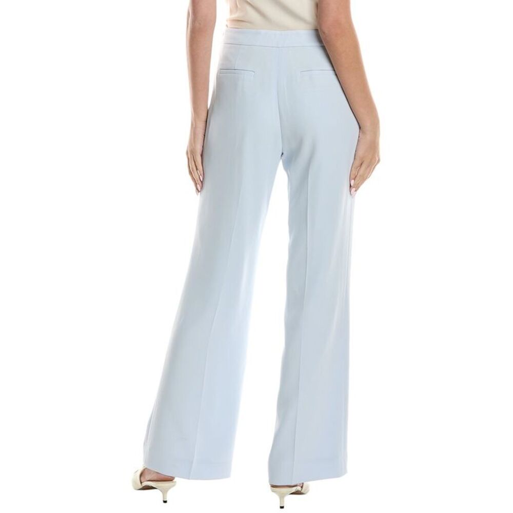 Lafayette 148 New York Womens  Gates Side Zip Flared Pant, Blue - Picture 2 of 3